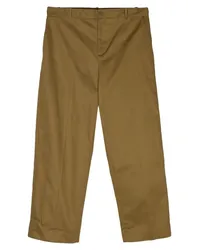 Kitsuné Halbhohe Straight-Leg-Chino Grün