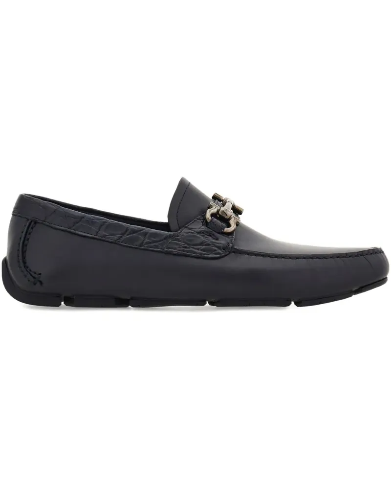 Ferragamo Loafer mit Gancini-Spange - Blau Blau