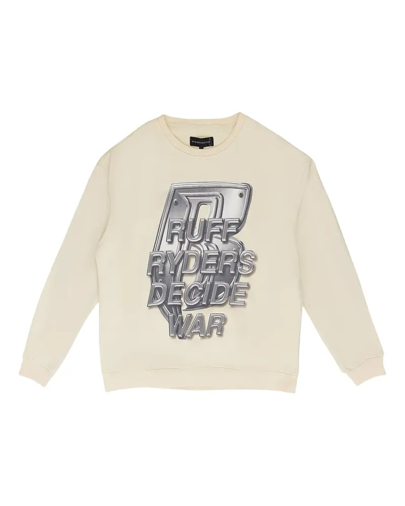 WHO DECIDES WAR Ruff Ryders Sweatshirt - Nude Nude