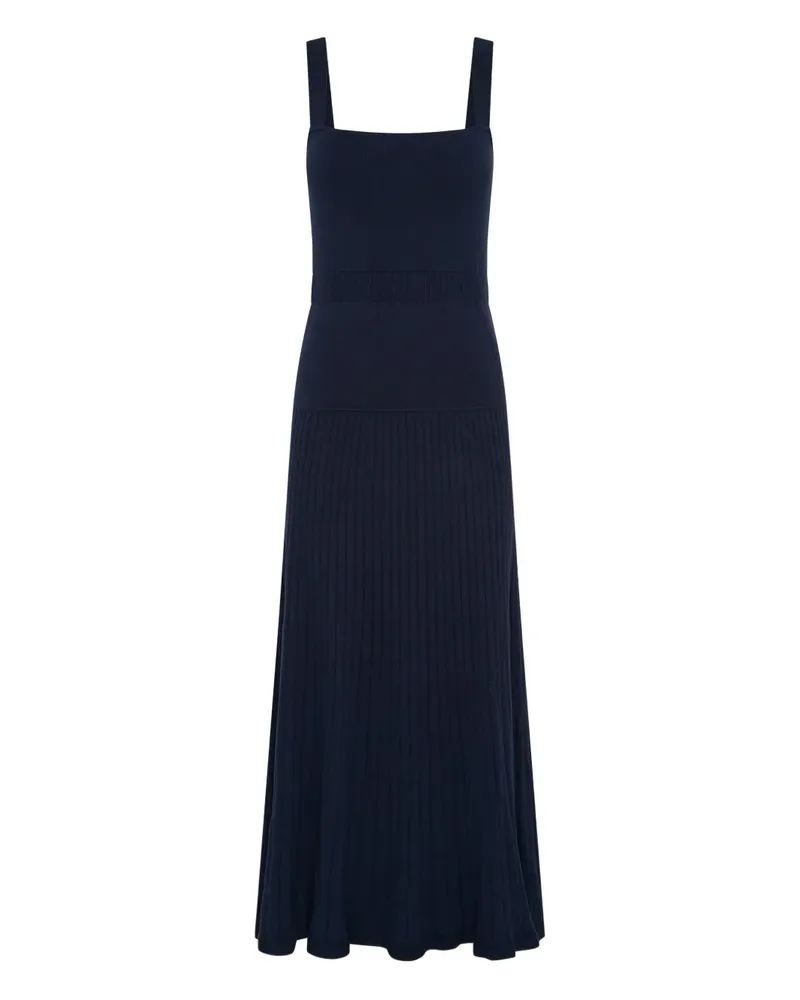 Anna Quan Chantelle Maxikleid mit eckigem Ausschnitt - Blau Blau