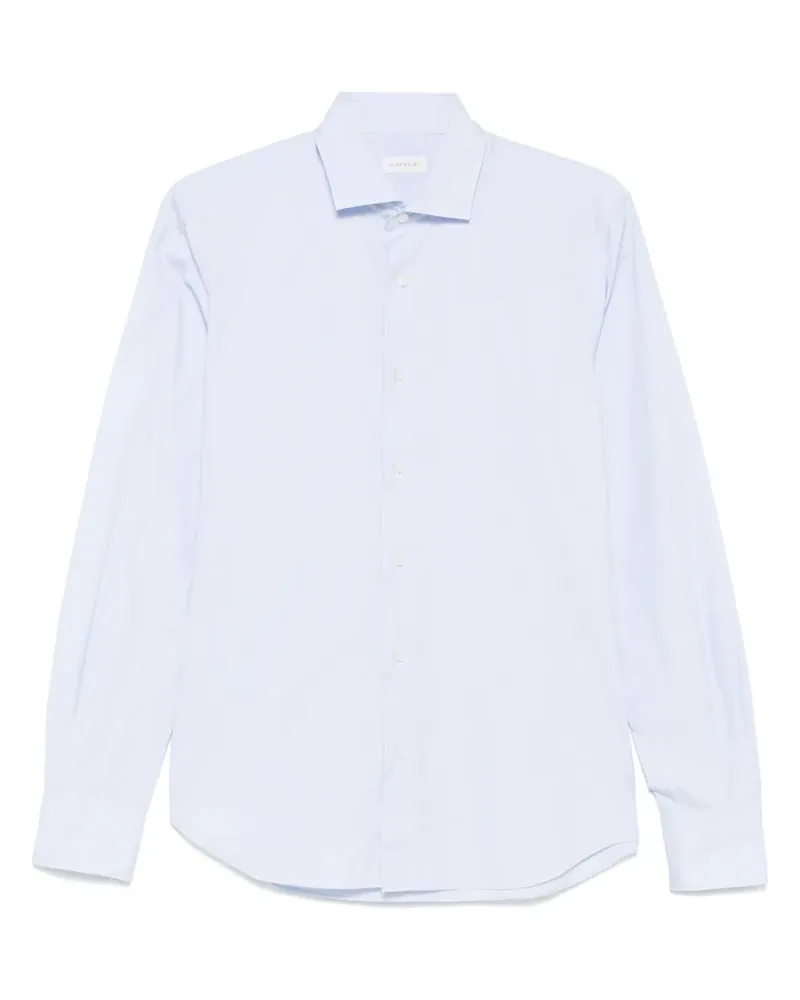Glanshirt Gestreiftes Hemd - Blau Blau