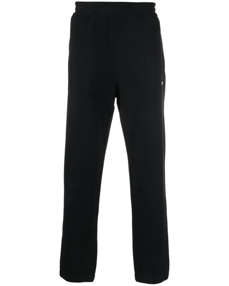Ermenegildo Zegna Jogginghose mit Logo-Print - Schwarz Schwarz