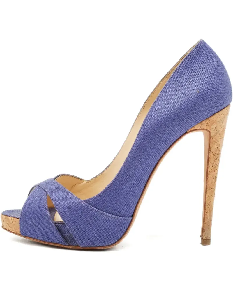 Alexandre Birman Peeptoe-Pumps 120mm - Blau Blau