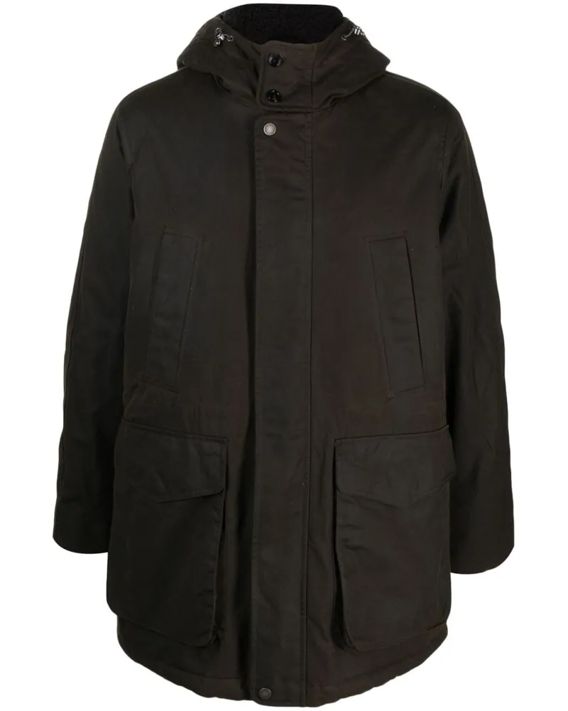 Baracuta Kapuzenmantel mit Druckknöpfen - Grün Grün