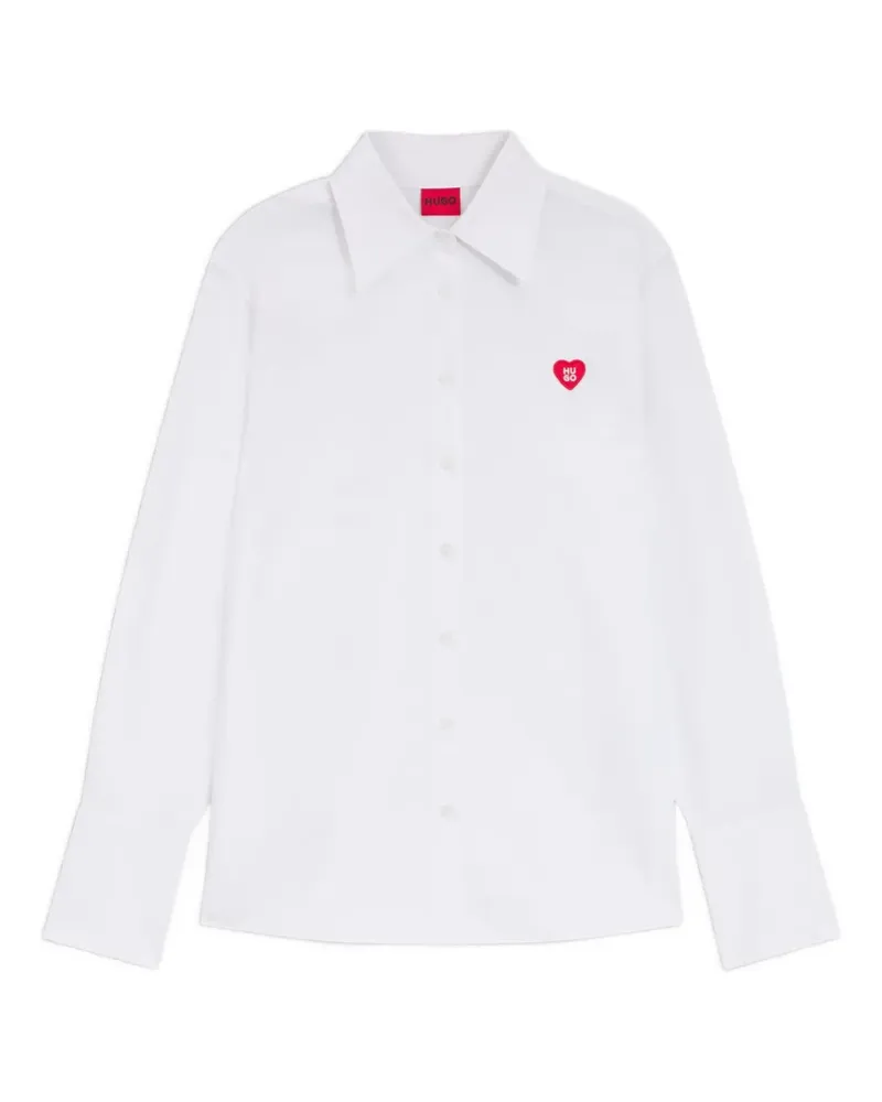 HUGO BOSS heart buttoned shirt - Weiß Weiß