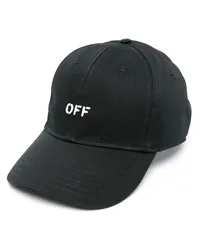 OFF-WHITE Baseballkappe mit Logo-Stickerei Schwarz