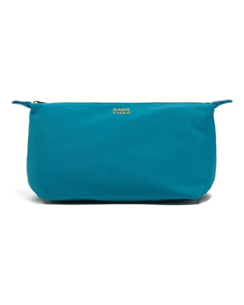 BIMBA Y LOLA Kosmetiktasche mit Logo-Detail - Blau Blau