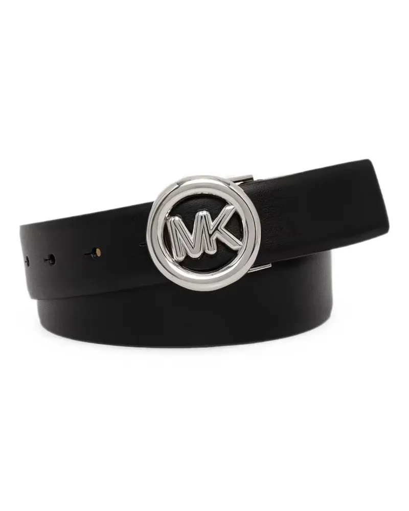 Michael Kors Ledergürtel mit Logo-Schnalle - Schwarz Schwarz