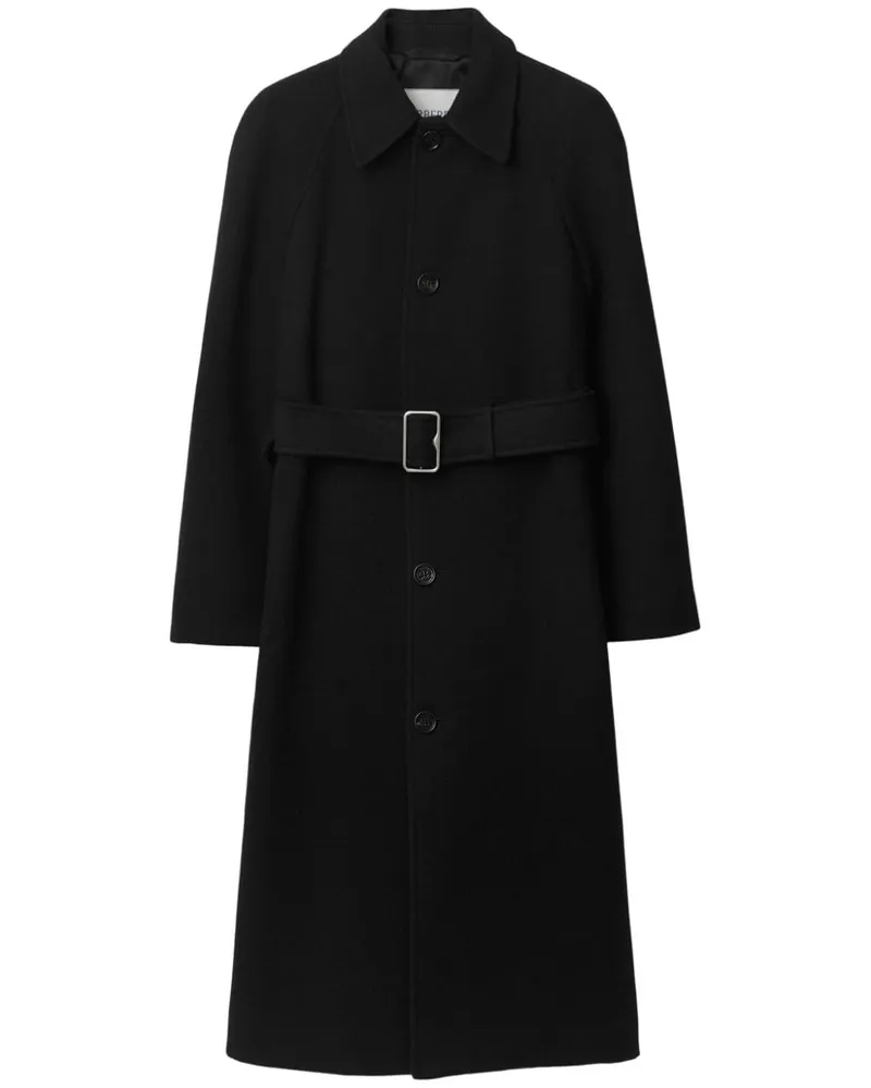 Burberry Mantel mit Gürtel - Schwarz Schwarz