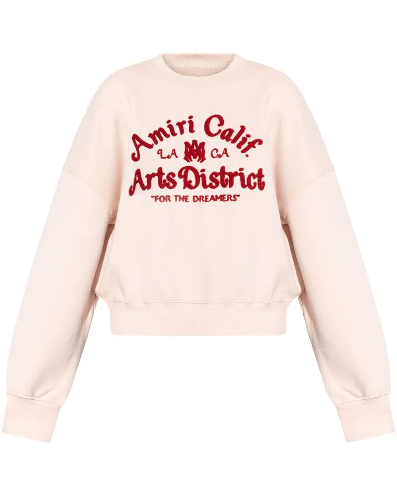 Amiri Pullover mit Logo-Stickerei - Rosa Rosa