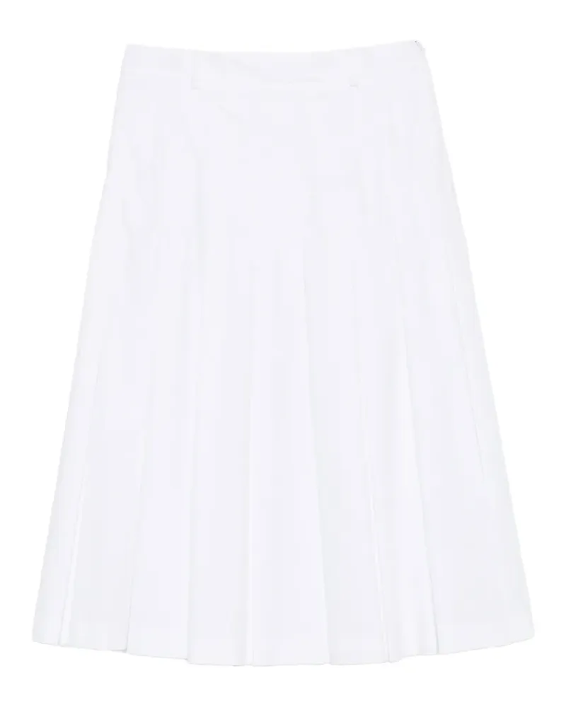 Vivetta pleated midi A-line skirt - Weiß Weiß
