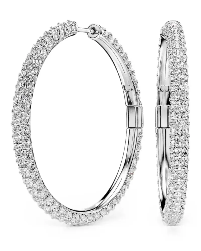 Swarovski Dextera crystal-embellished hoop earrings - Silber Silber