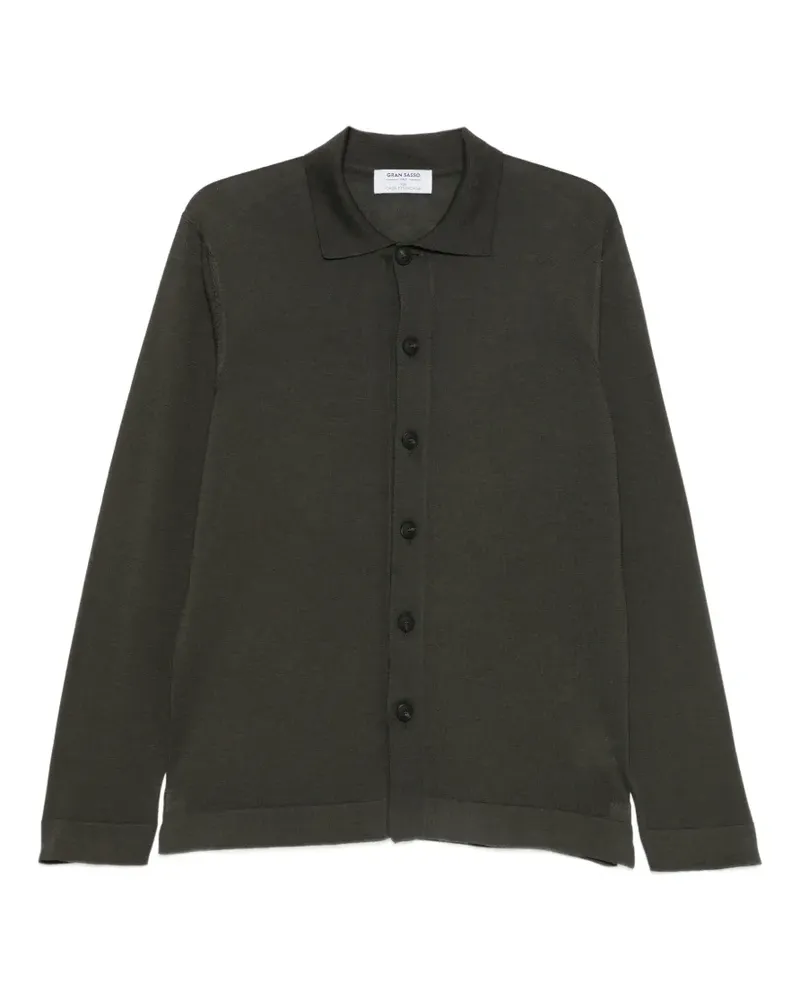 Gran Sasso Cardigan mit Knopfleiste - Grau Grau