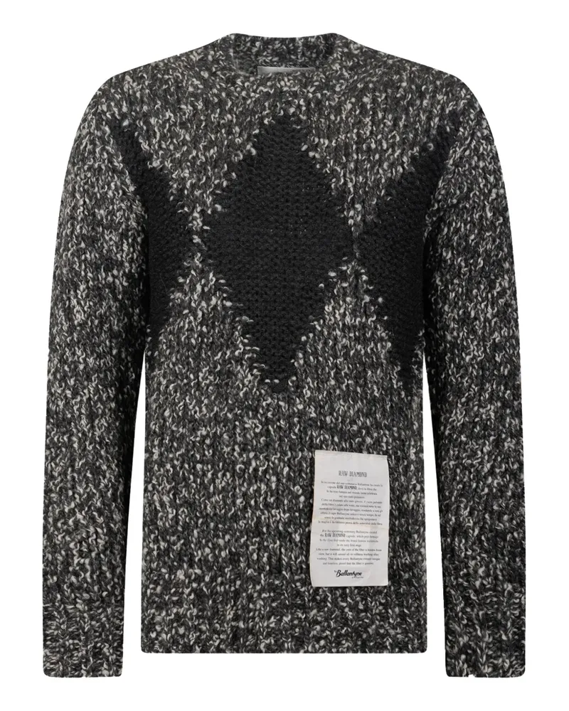 Ballantyne Pullover mit Rautendetail - Grau Grau