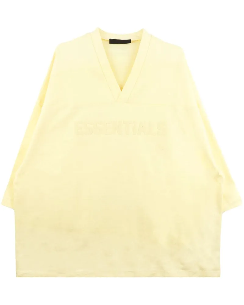 Fear of God T-Shirt mit beflocktem Logo - Gelb Gelb