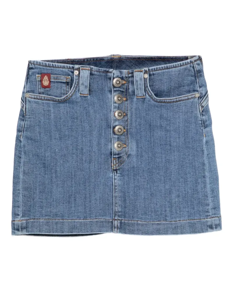 Dondup Jeans-Minirock mit Knopfleiste - Blau Blau