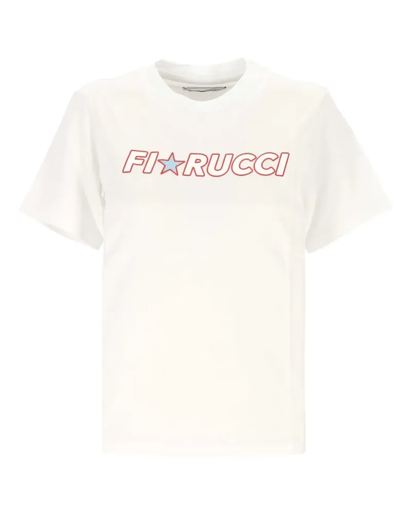 Fiorucci logo-print cotton T-shirt - Weiß Weiß