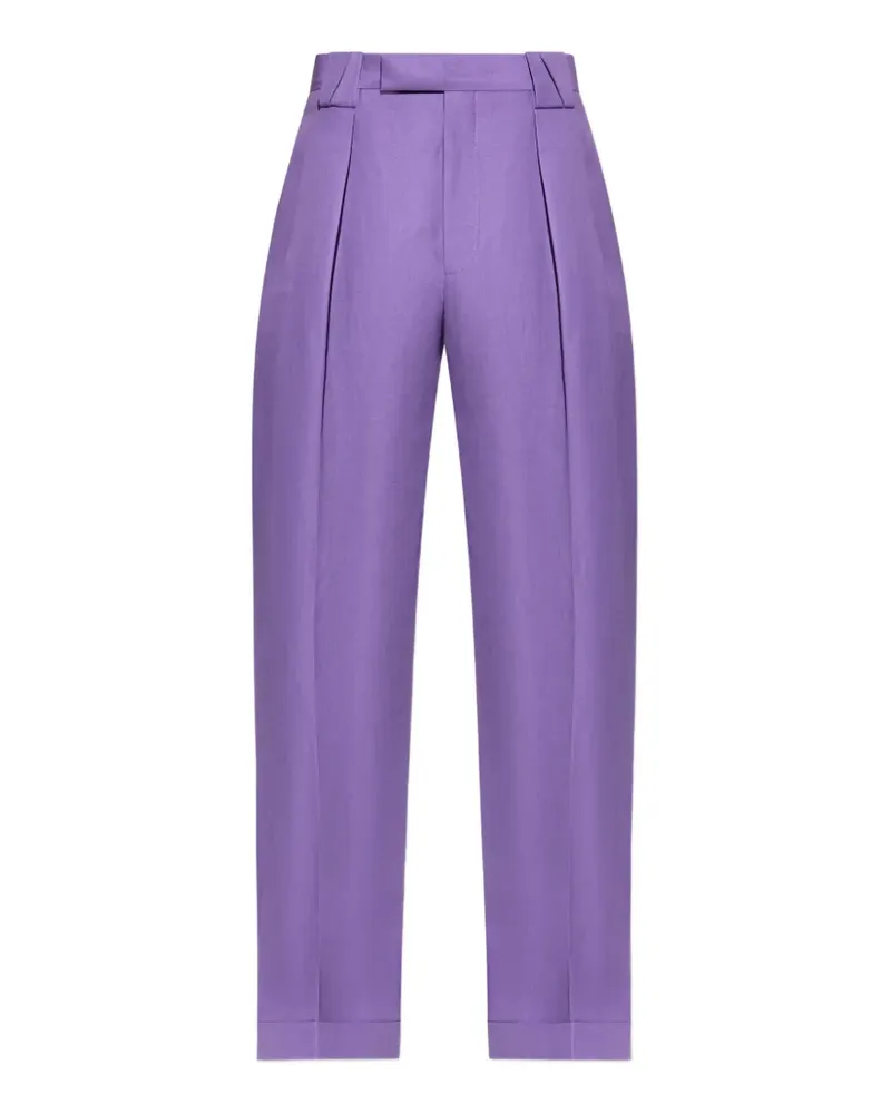 Versace pleated straight-leg trousers - Violett Violett