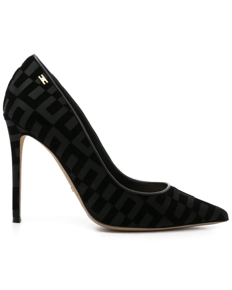 Elisabetta Franchi La Dame Décolleté Pumps 105mm Schwarz