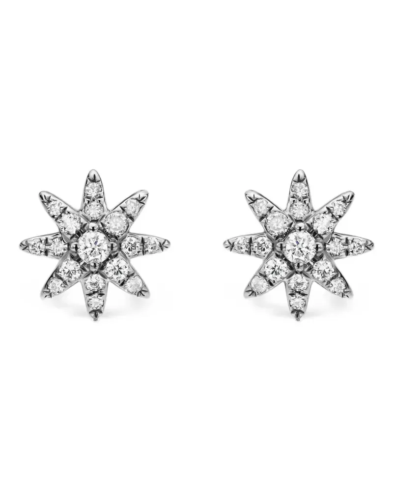 David Yurman Starburst diamond stud earrings - Silber Silber