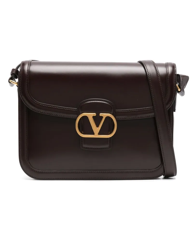 Valentino Garavani 9TO5 Schultertasche - Braun Braun