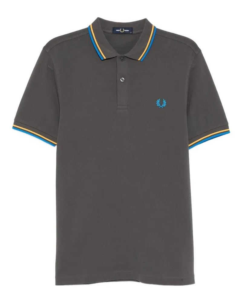 Fred Perry Twin Poloshirt - Grau Grau