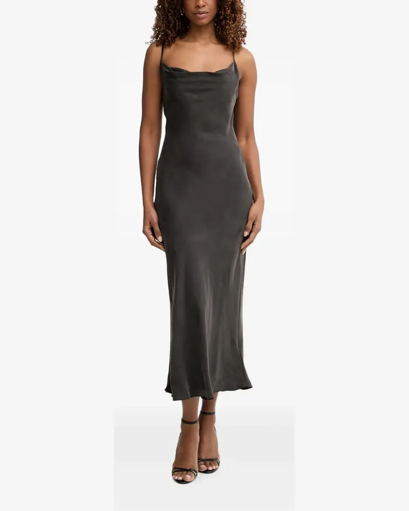 Guess cowl-neck midi dress - Grau Grau