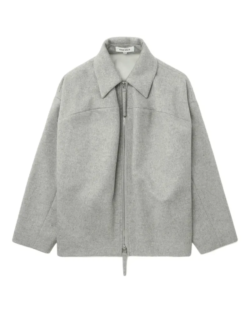 ENFÖLD Jacke mit Reißverschluss - Grau Grau