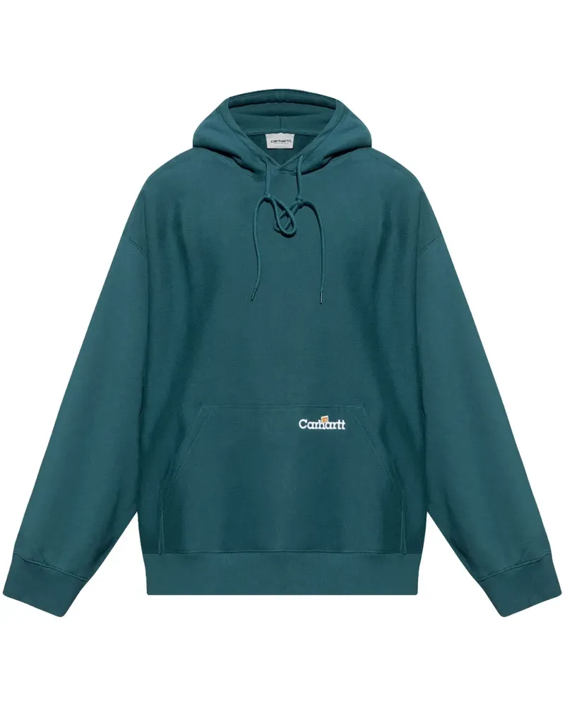 Carhartt WIP Hoodie mit Logo-Stickerei - Grün Grün