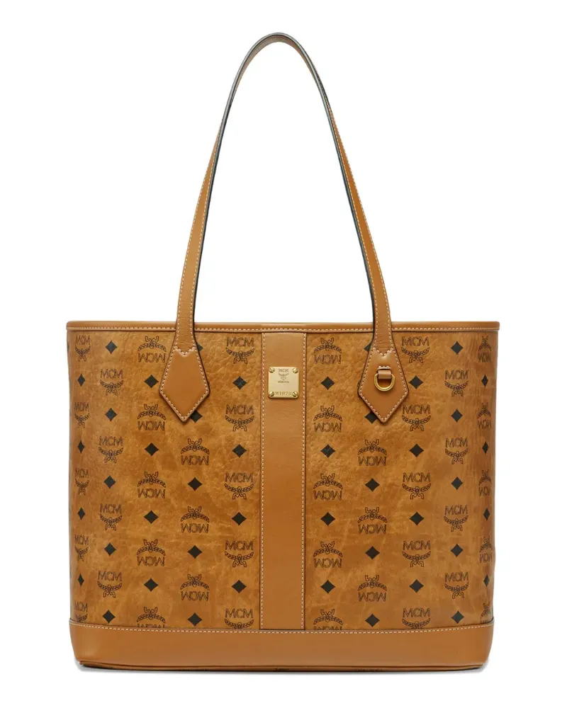 MCM logo-pattern tote bag - Braun Braun