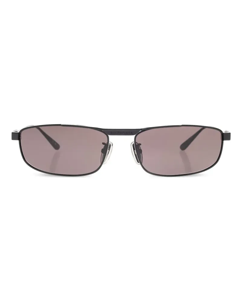 Balenciaga Sonnenbrille mit eckigem Gestell - Schwarz Schwarz