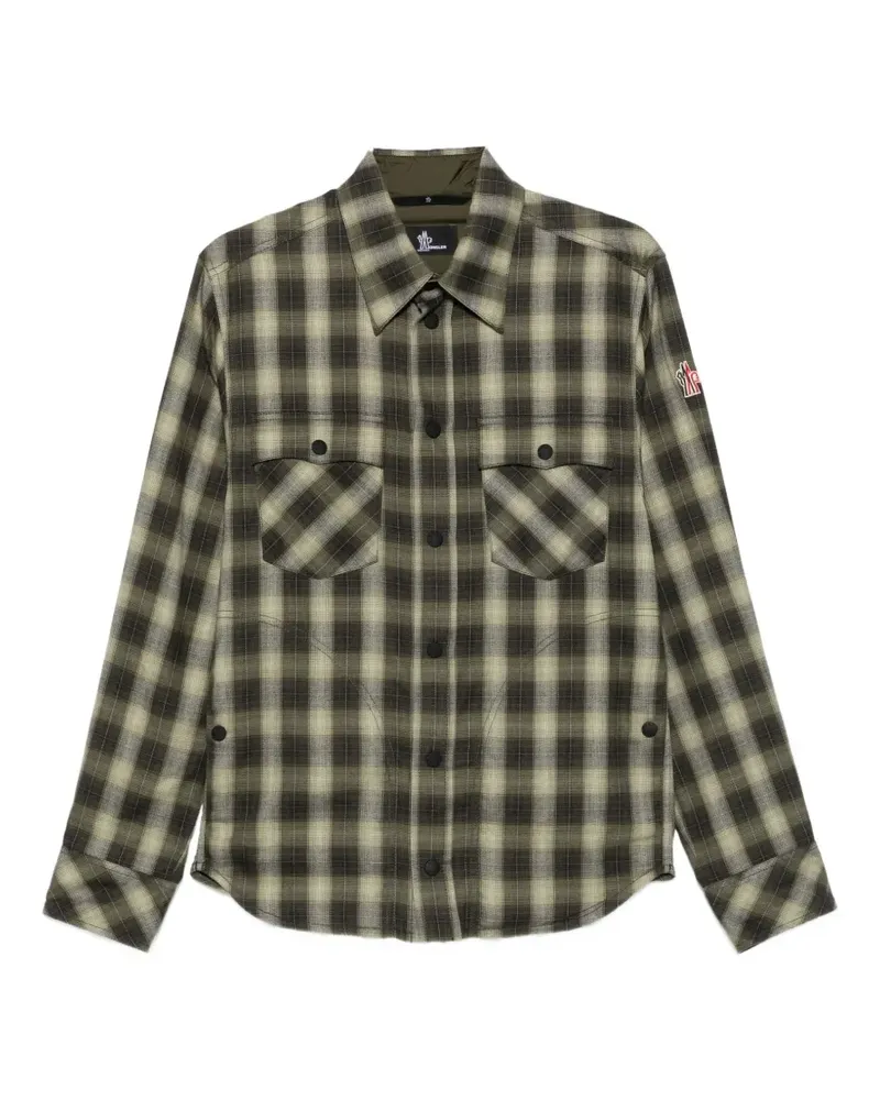 Moncler Hemd mit Karomuster - Grün Grün