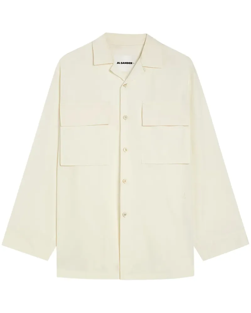 Jil Sander Hemd mit Klappentasche - Weiß Weiß