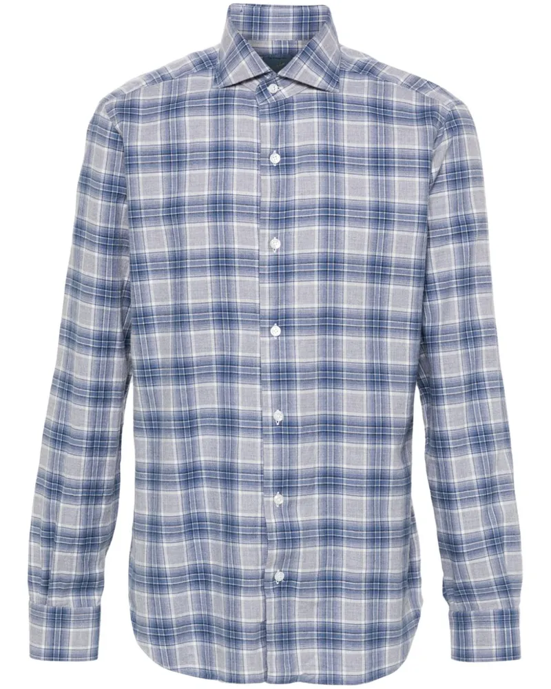 BARBA Kariertes Hemd - Blau Blau