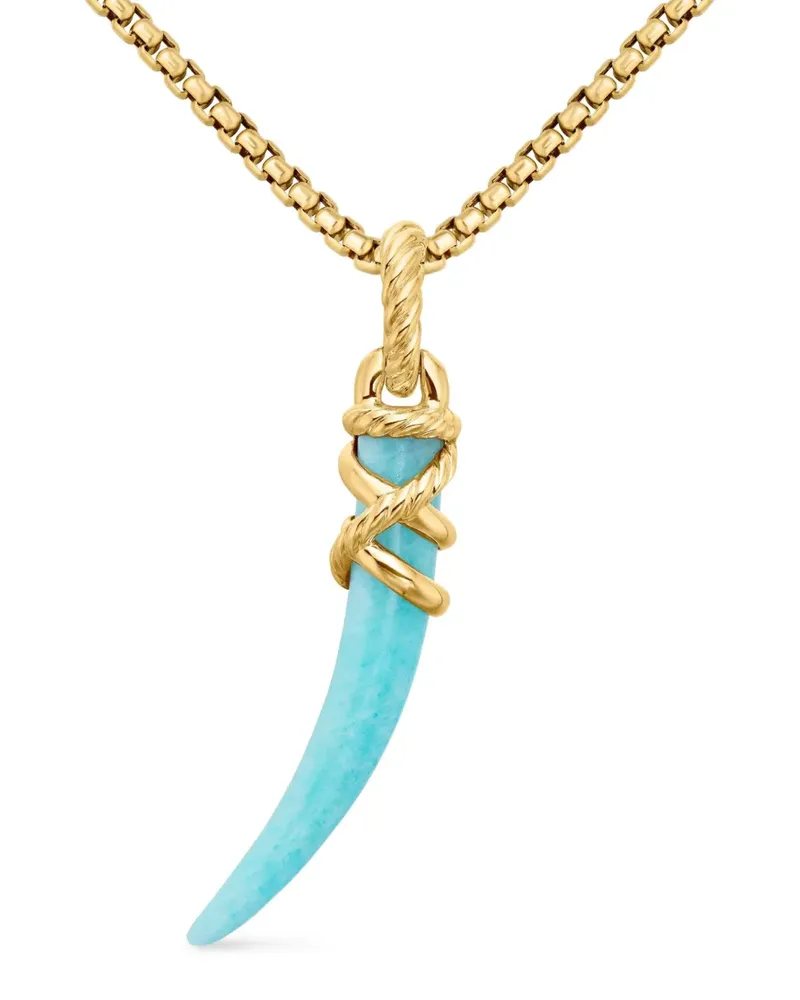 David Yurman 18kt Tusk Gelbgoldamulett 42mm Gold