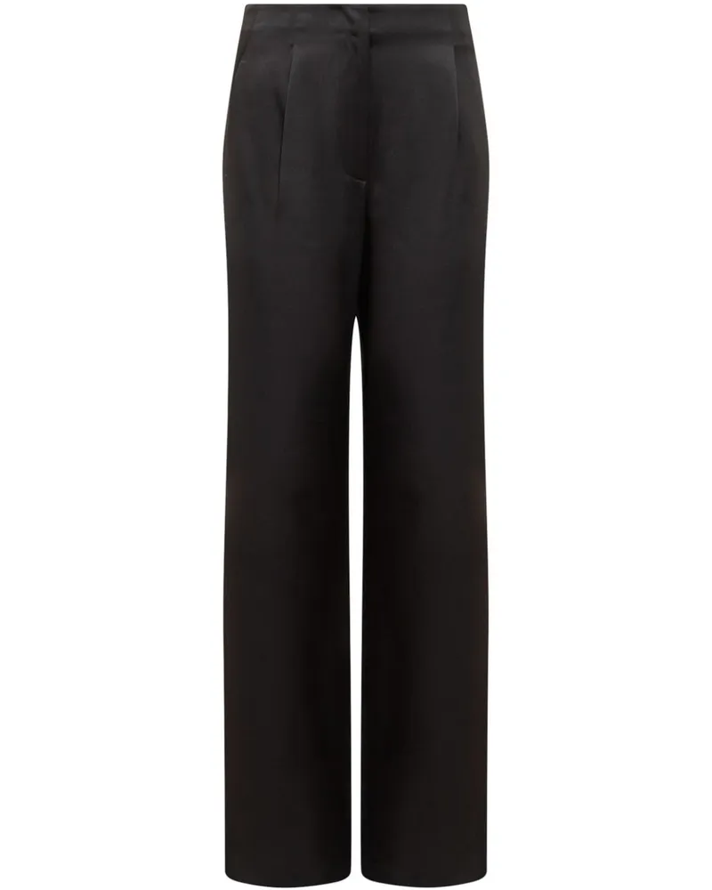 MSGM Hose aus Satin - Schwarz Schwarz