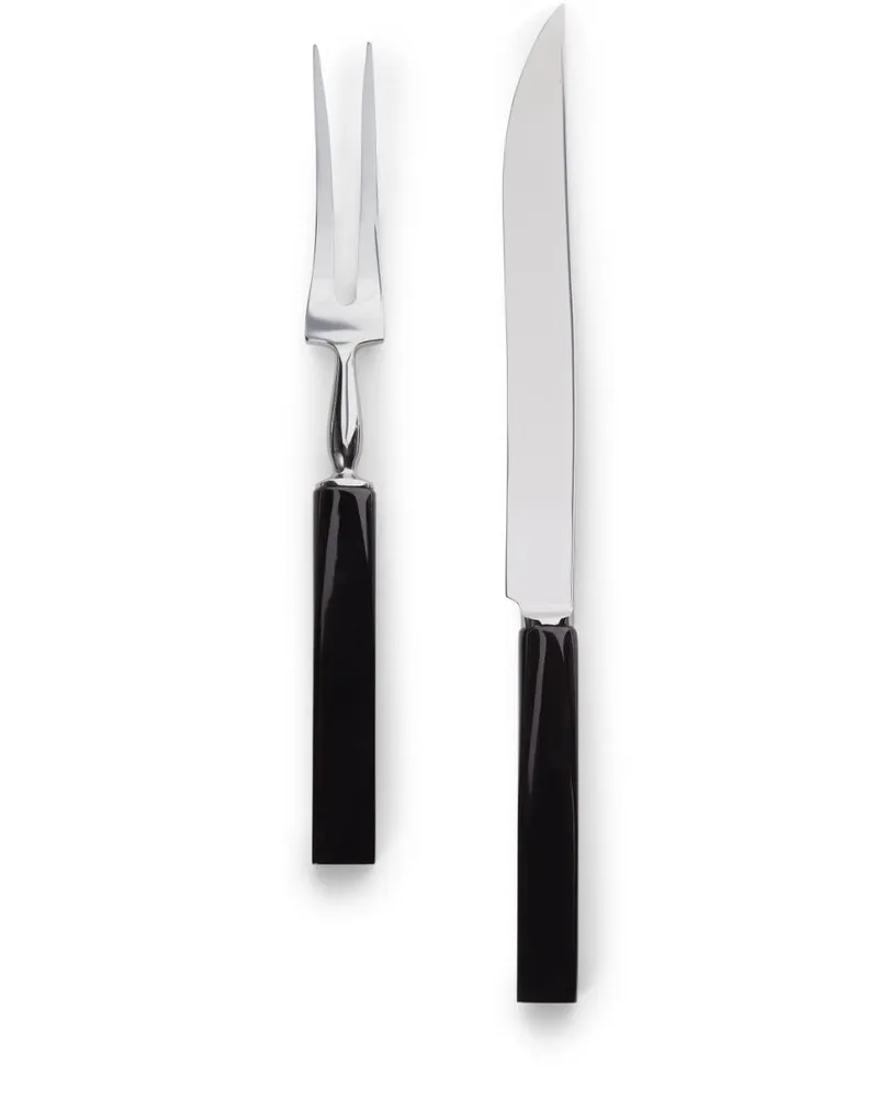 Brunello Cucinelli Gabel und Messer aus Stahl (2er-Set) - Schwarz Schwarz
