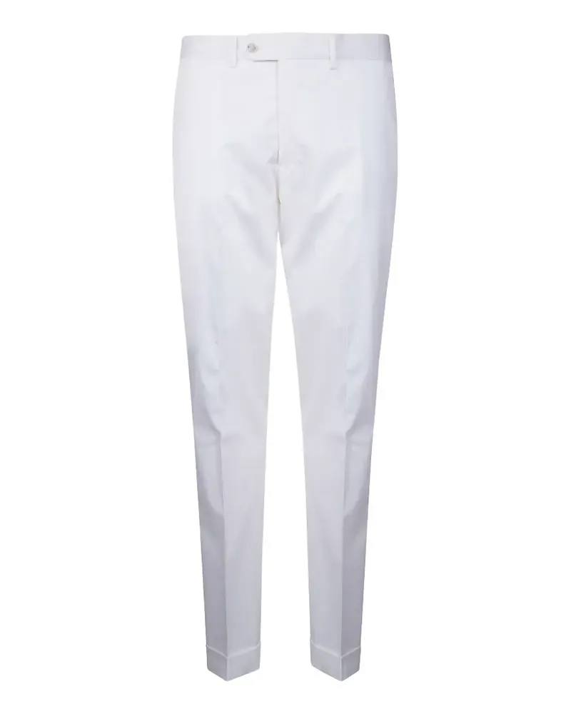 BARBA cuffed trousers - Weiß Weiß