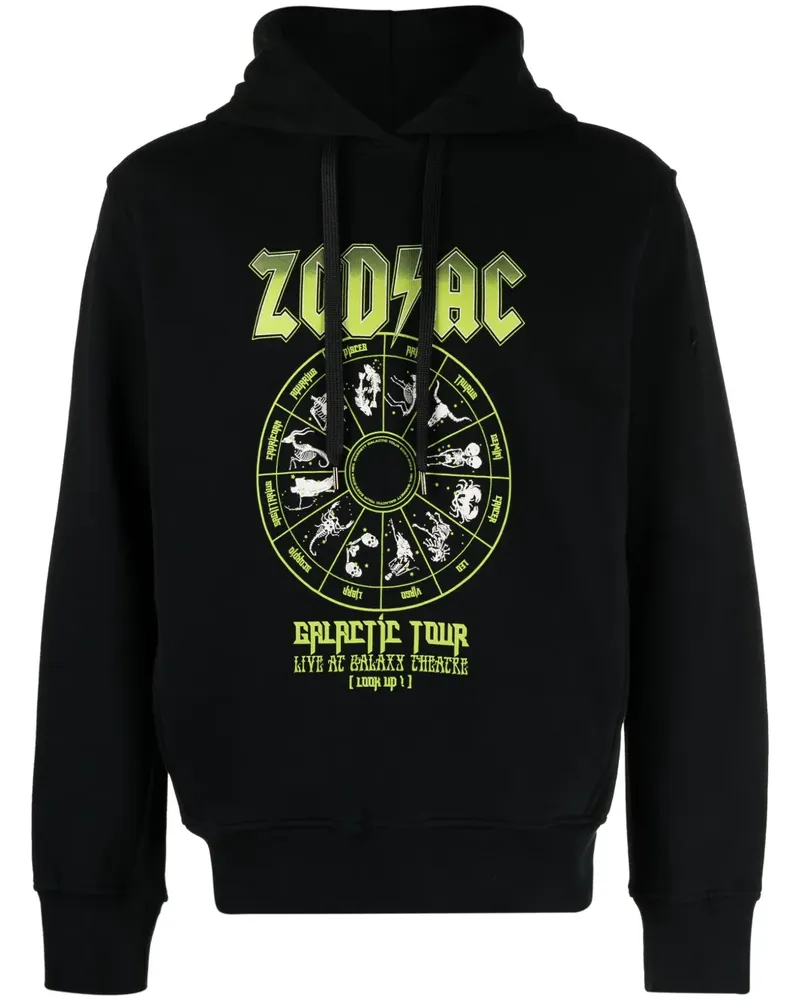 Neil Barrett Hoodie mit Sternzeichen-Print - Schwarz Schwarz