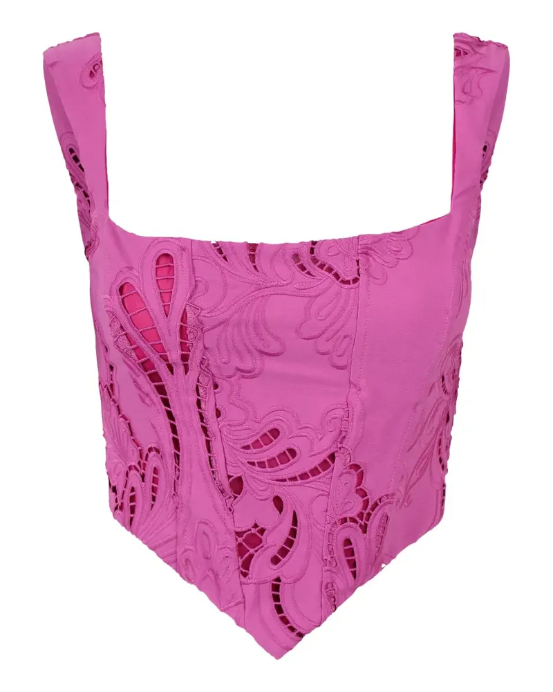 Giuseppe di Morabito embroidered top - Rosa Rosa