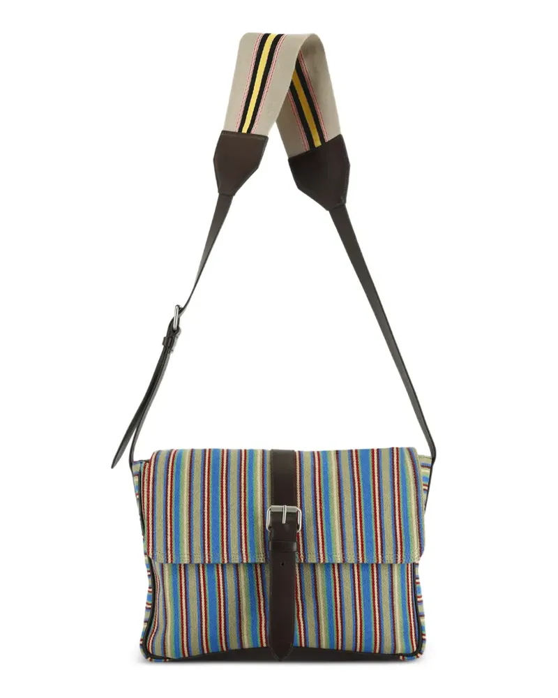 Dries van Noten Kleine Umhängetasche aus Canvas - Braun Braun