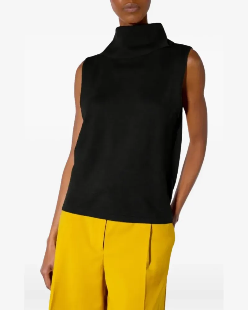 Liviana Conti sleeveless high-neck top - Schwarz Schwarz