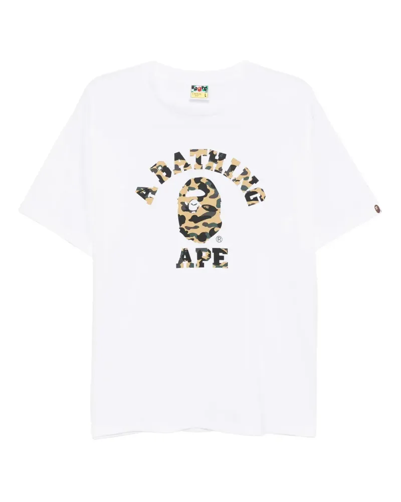 BAPE 1st Camo College T-Shirt - Weiß Weiß