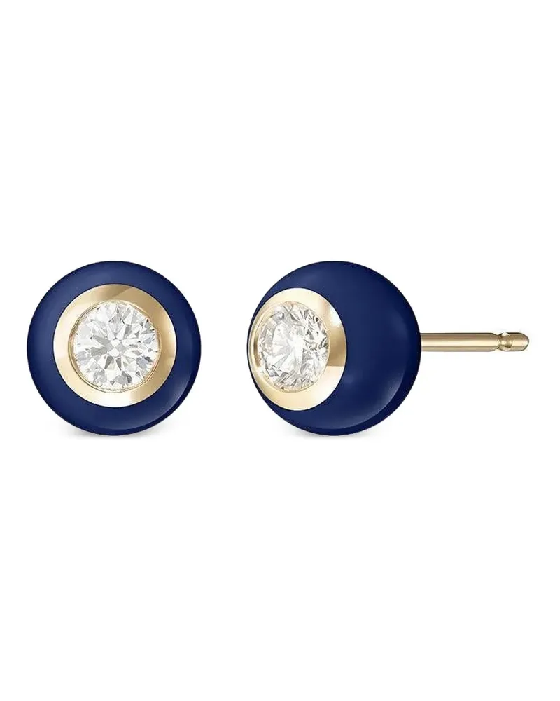 Melissa Kaye 18kt mittelgroße Audrey Gelbgoldohrringe mit Diamanten Gold