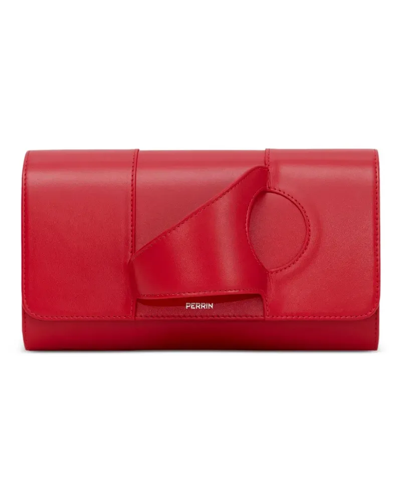 PERRIN PARIS L'Asymetrique Clutch mit Handschuh - Rot Rot