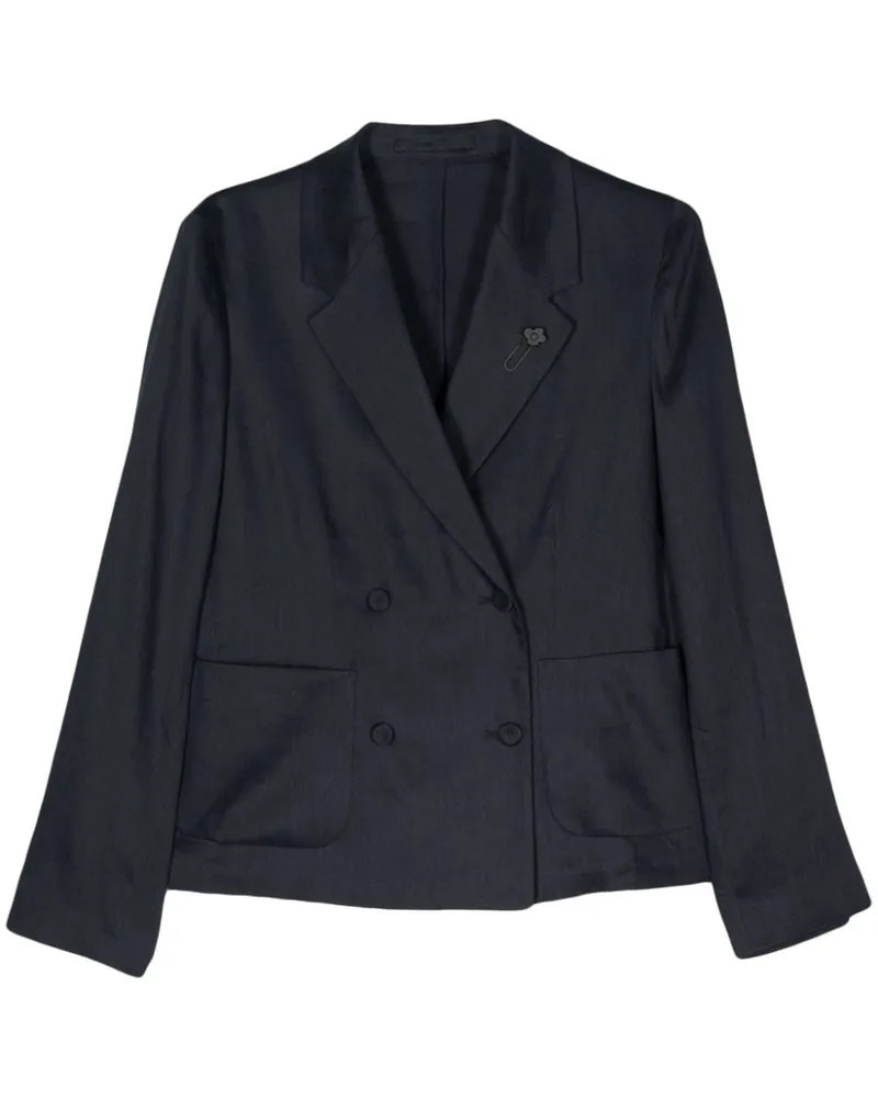 LARDINI Doppelreihiger Blazer Blau