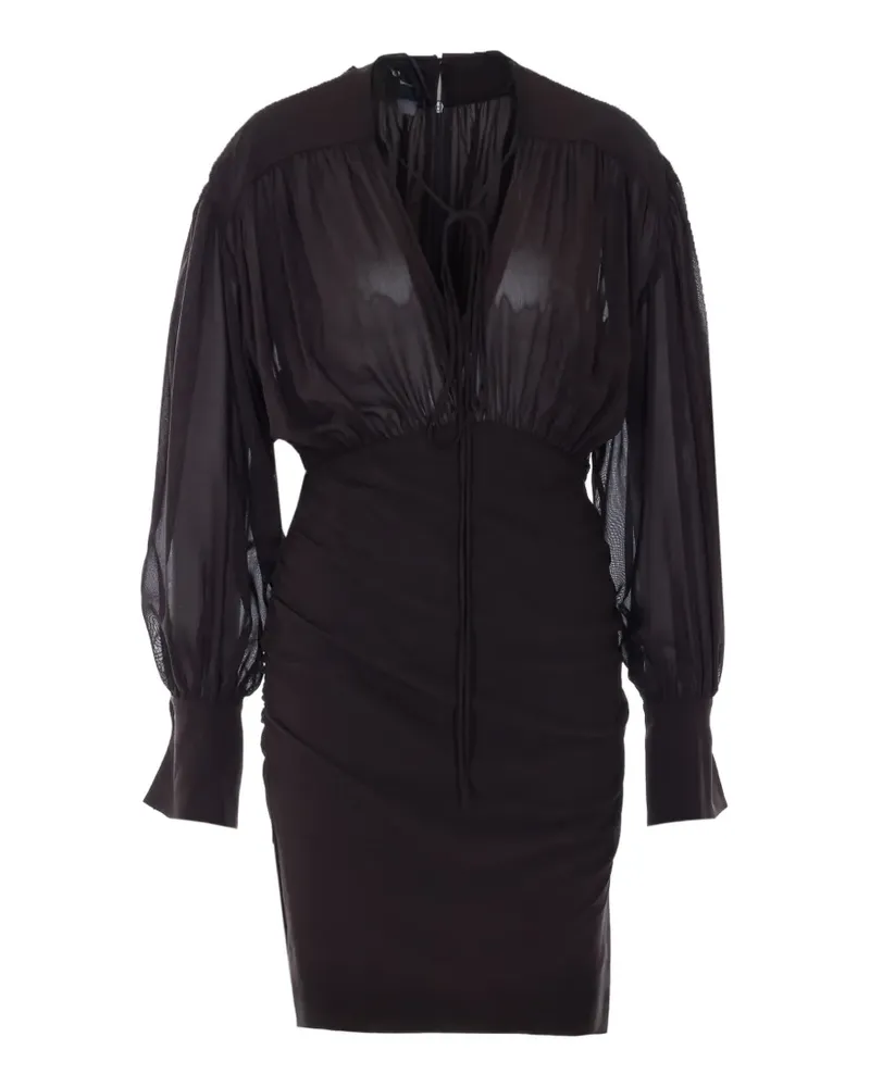 Pinko Apricena long-sleeve mini dress - Braun Braun