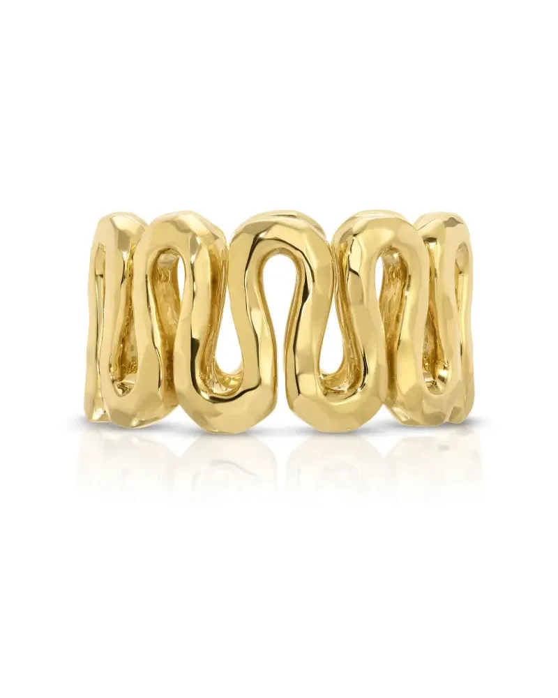 Octavia Elizabeth 18kt Swirl Gelbgoldring Gold