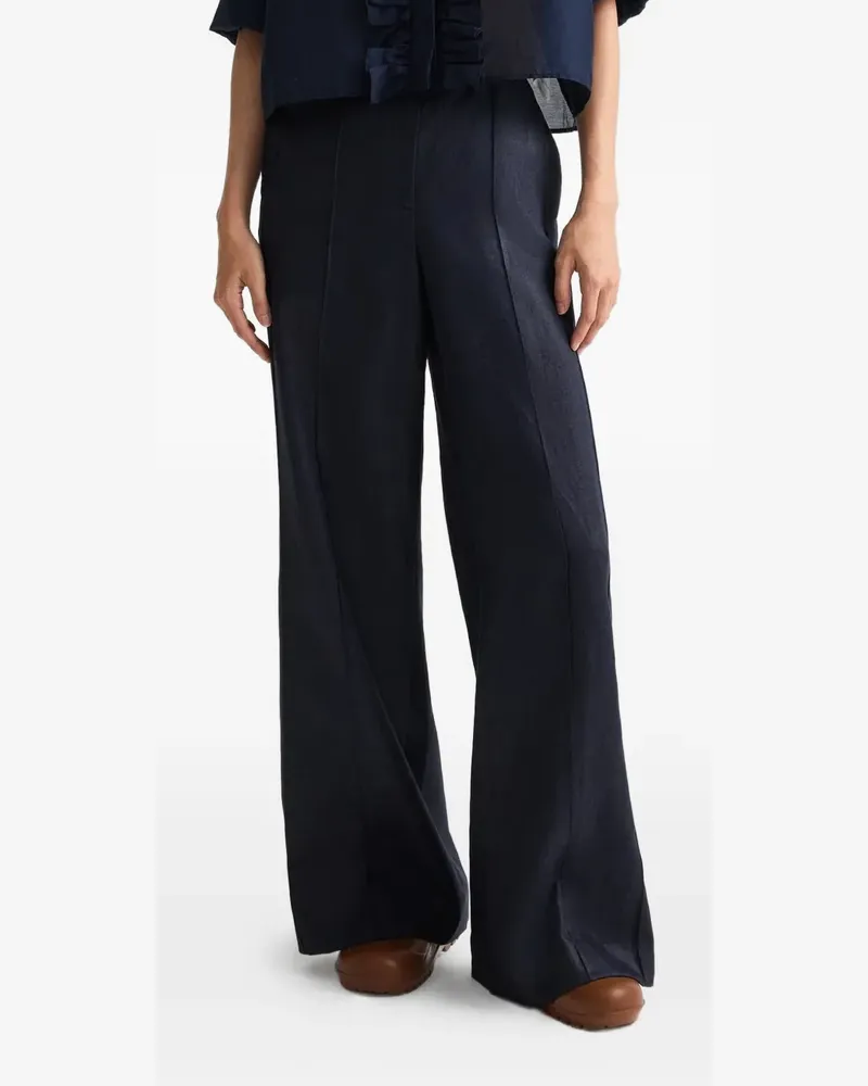 TWP Bond St pleated trousers - Blau Blau