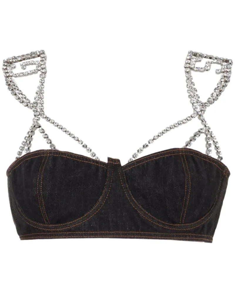 GCDS Chocker Jeans-BH - Schwarz Schwarz